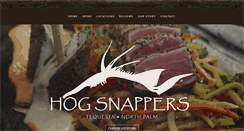 Desktop Screenshot of hogsnappersshackandsushi.com